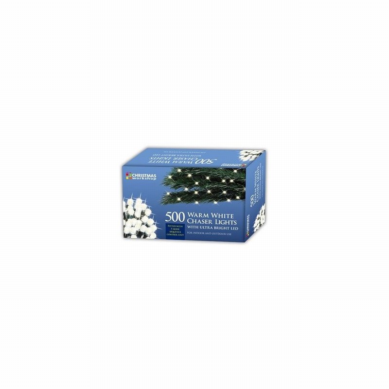 Christmas Lights 500 LED Warm White Chaser