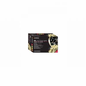Christmas Lights 400 LED Warm White Timer 3xAA Req.