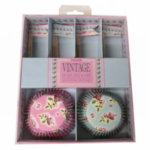 Cake Cakes Cup x24 + Flags Dotty Design D