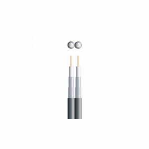Cable Coaxial Twin Satellite Black 100Mtr.