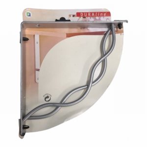 Shelf Bracket DURALINE 19.5x19.5cm Swirl Matt Silver D