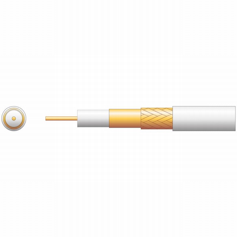 Cable Coaxial Digital White per Mtr.