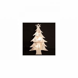 Christmas Tree City Design LED Wooden