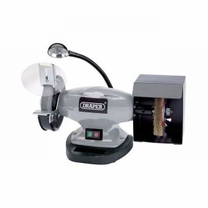 Bench Grinder DRAPER 6" with Wire Wheel & Light [+B]  D