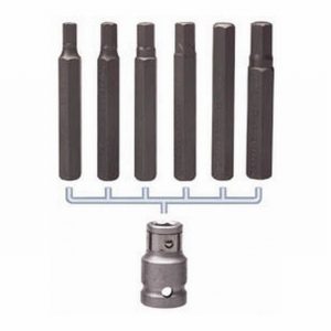 Hex. Bit Set 7Pce 1/2" Drive