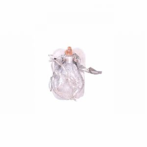 Christmas Tree Top Angel 12" Silver