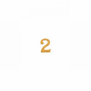 Numeral Brass 3" No.2