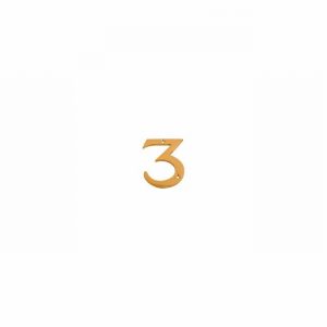 Numeral Brass 3" No.3