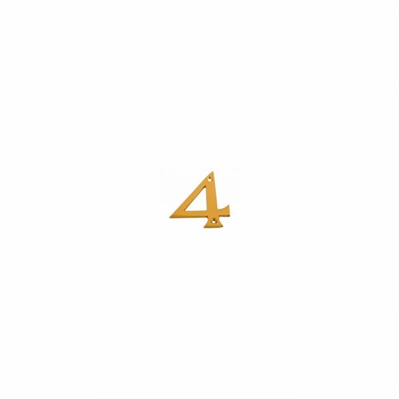 Numeral Brass 3" No.4