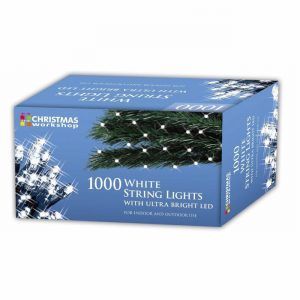 Christmas Lights 1000 LED Cool White Chaser