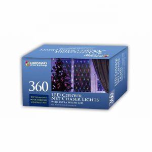 Christmas Lights 360 LED Multi Colour Net Chaser