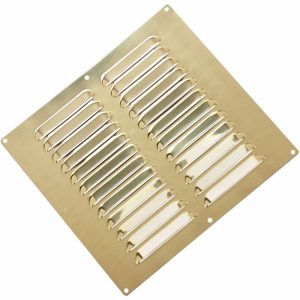 Vent MAP Louvre SS Brass Pl. 225x225mm
