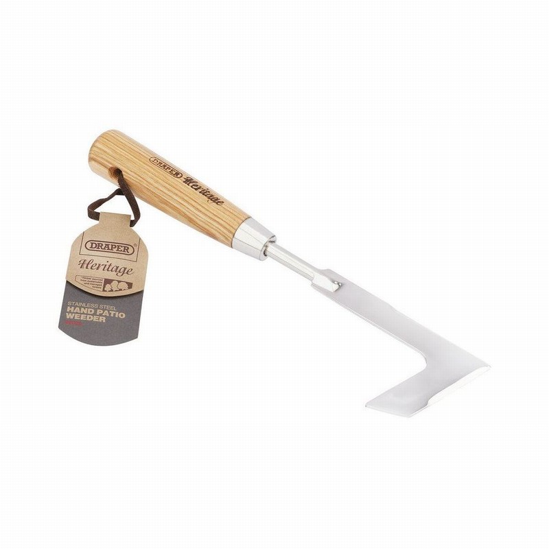 Patio Weeder Hand DRAPER Heritage SS & Ash Handle