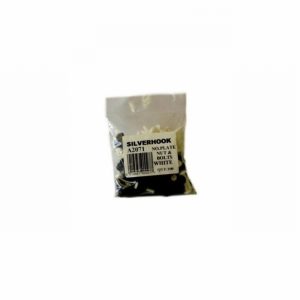 Automotive Number Plate Nuts & Bolts White x100