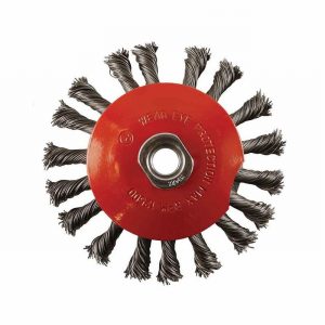 Wire Brush for Angle Grinder Conic Twist Knot M14 115mm