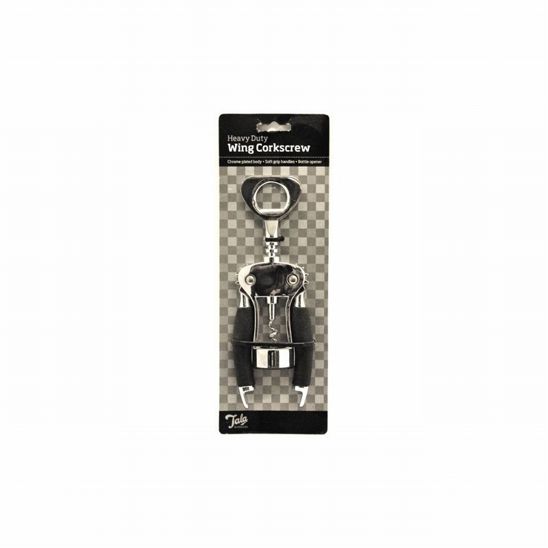 Corkscrew WING Soft Grip & Chrome Handles Heavy Duty D