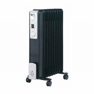 Heater Oil Filled Radiator 2Kw 9 Fin Black