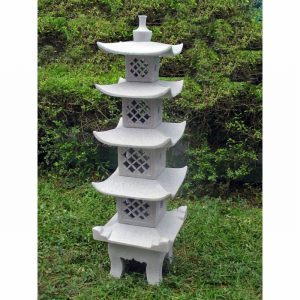 Garden Ornament 5 TIER PAGODA GRANITE Colour 140cm