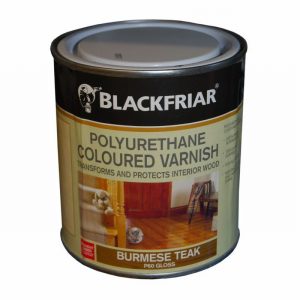 Varnish Polyurethane Burmese Teak Gloss 1Ltr.