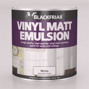 Paint Vinyl Matt Interior & Exterior Black 1Ltr.