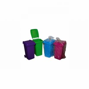 Bin Mini Plastic Wheelie Bin Design Solid Blue