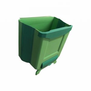 Waste Bin Folding Hook On or F/Stand Black & White