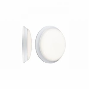 Flush Fitting Round White+Opal Diffuser 12Watt LED 4000K D