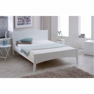 Bedstead 90cm LAUREN White Wood