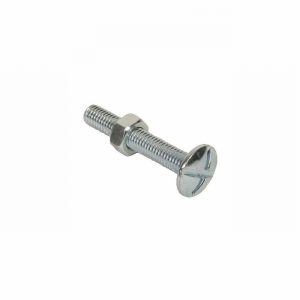 Bolt & Nut Roofing M6 x 80mm BZP