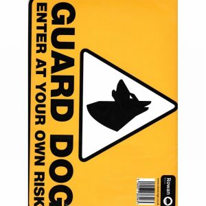 Sign 240x330mm GUARD DOG ENTER AT OWN RISK