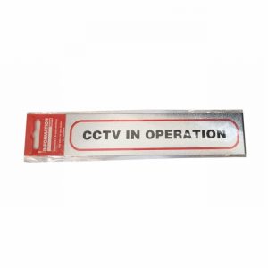 Sign Self Ad. 170x40mm CCTV IN OPERATION