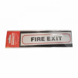 Sign Self Ad. 170x40mm FIRE EXIT