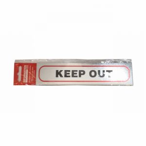 Sign Self Ad. 170x40mm KEEP OUT