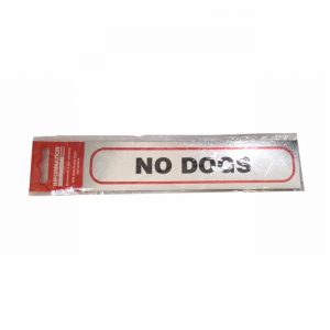 Sign Self Ad. 170x40mm NO DOGS
