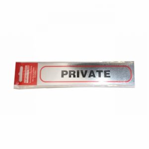 Sign Self Ad. 170x40mm PRIVATE