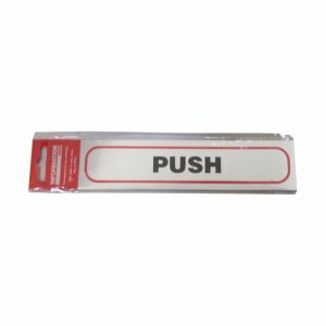 Sign Self Ad. 170x40mm PUSH (Horizontal)