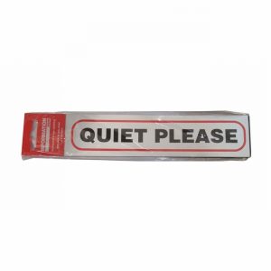 Sign Self Ad. 170x40mm QUIET PLEASE