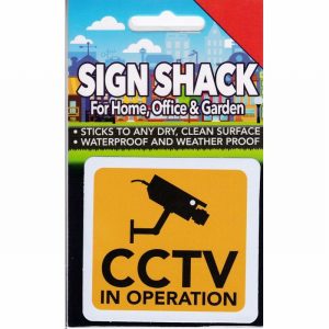 Sign Self As. 80x75mm CCTV IN OPERATION