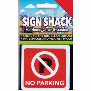 Sign Self As. 80x75mm NO PARKING