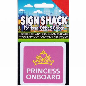 Sign Self As. 80x75mm PRINCESS ONBOARD