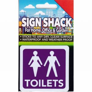 Sign Self As. 80x75mm TOILETS