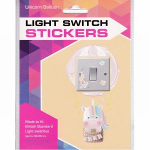 Sticker Set for Light Switch Unicorn Balloon