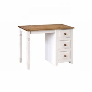 Dressing Table CAPRI Single Pedestal Pine & White