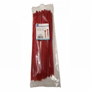 Cable Ties 300mmx4.8 Red x100