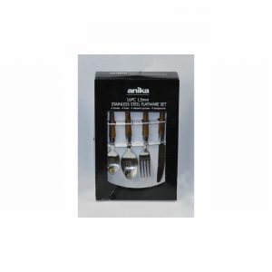 Cutlery Set 16Pce. Wooden Effect Handle