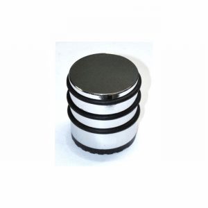 Door Stop Tall Pol. Chrome & Rubber D