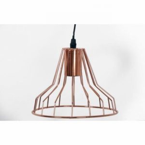 Ceiling Pendant & Shade Copper Wire 21x16cm