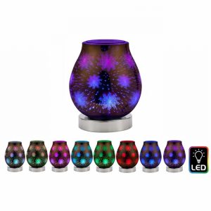 Oil Burner Starburst Design LED 17x12cm