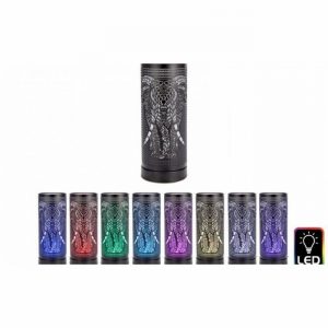 Oil Burner Elephant Design LED 25.5cm Black