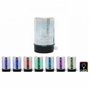 Oil Burner Buddha Silver LED 13x7cm